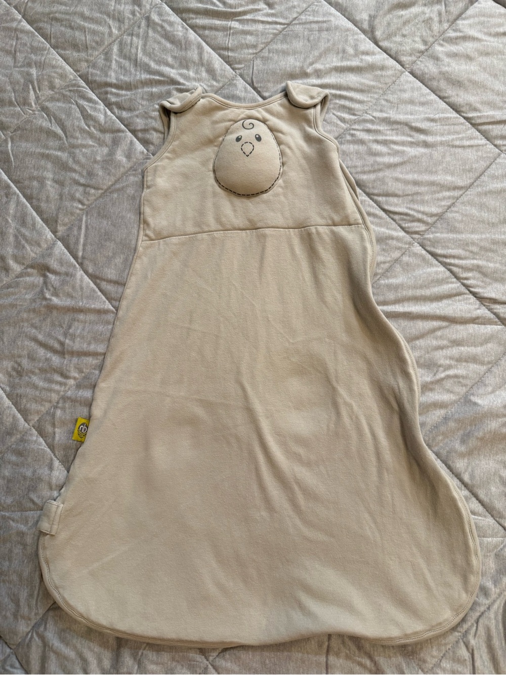 Nested Bean Cream Sleep Sack with Chick Applique